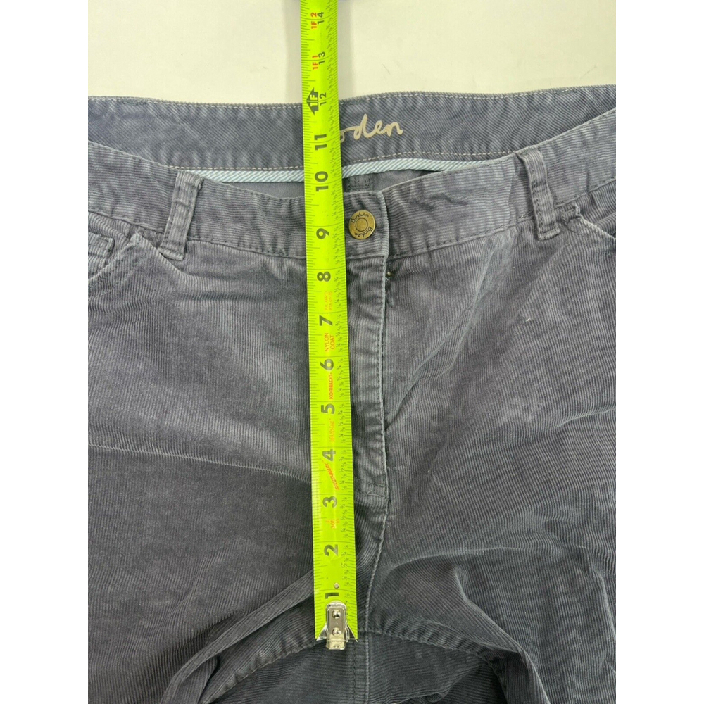 Boden Women's Corduroy Gray Straight Leg Jeans Size 14 R US Cotton Blend - Picture 7 of 11
